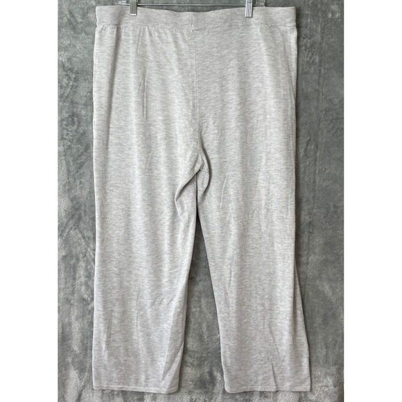Members Mark Cashmere Blend Wide Leg Pants Womens XL X-large Gray Quiet Luxury - Picture 3 of 6